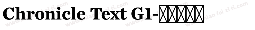 Chronicle Text G1字体转换